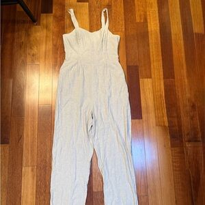 Old Navy | Cream jumpsuit with pockets size L TALL